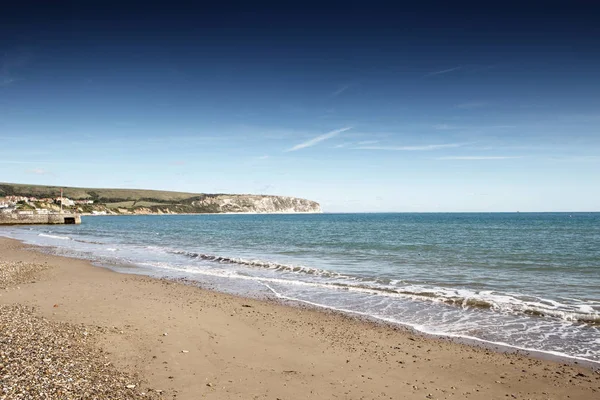 Swanage Imagen Paisaje Marino Con Vistas Mar —  Fotos de Stock