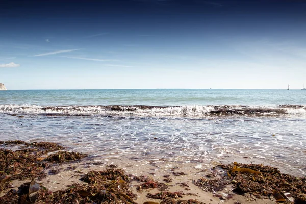 Swanage Imagen Paisaje Marino Con Vistas Mar — Foto de Stock