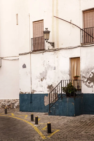 Calle Casas Del Casco Antiguo Almuñecar Provincia Granada España —  Fotos de Stock