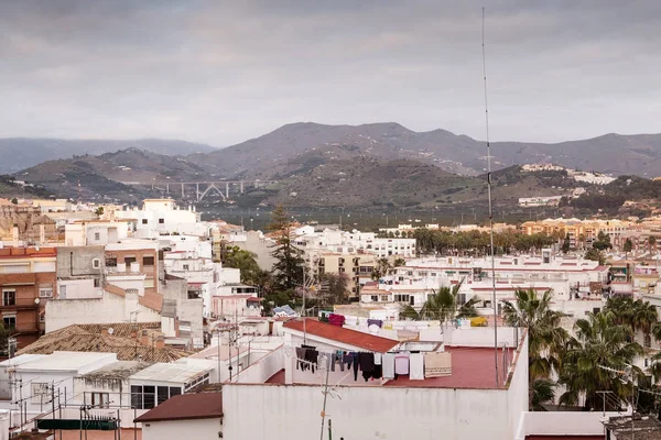 Mirando Través Los Tejados Desde Casco Antiguo Almuñecar España —  Fotos de Stock