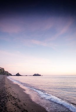 günbatımı tropikal Kosta Penones del Santo büyük haç içinde belgili tanımlık geçmiş ile almunecar İspanya