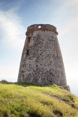 almunecar İspanya eski taş watchtower
