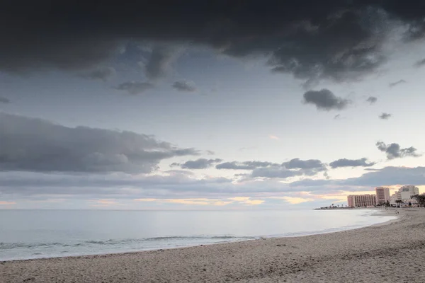 스페인의 해변에서 일몰 — 스톡 사진
