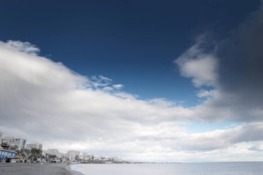 benalmadena manzara görüntü kıyı şeridi