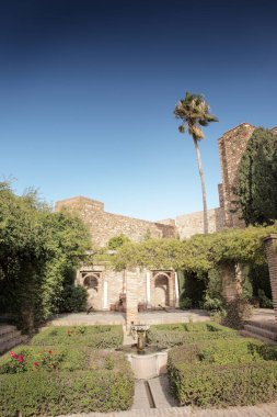 Malaga'daki Alcazaba tahkimatı
