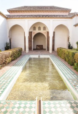 Malaga'daki Alcazaba tahkimatı