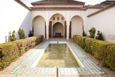 Malaga'daki Alcazaba tahkimatı