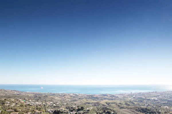 Immagine di paesaggio dalla cima della collina di Spagna — Foto Stock