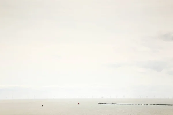 Seeblick Bild Eines Windparks Der Essex Küste — Stockfoto