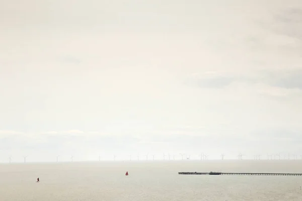 Seeblick Bild Eines Windparks Der Essex Küste — Stockfoto