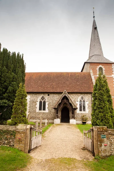 Landskap Bild Församlingen Alla Helgons Kyrka Terling Essex England — Stockfoto