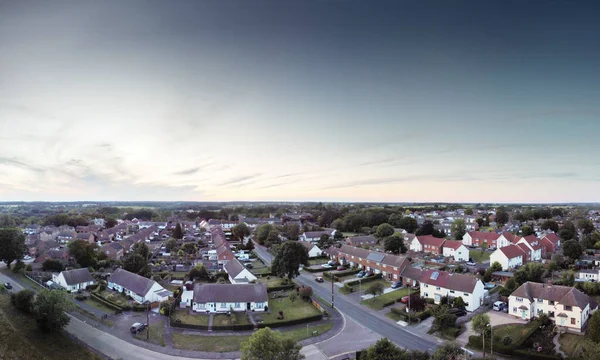 Aérea Panorâmica Hatfield Peverel Uma Pequena Aldeia Essex Inglaterra — Fotografia de Stock