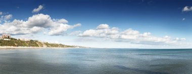 İskeleden çekilen burnemouth deniz manzarası resimleri.