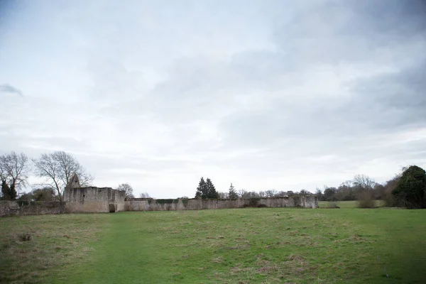 Ruínas Abadia Godstow Também Conhecida Como Godstow Nunnery Estão Prado — Fotografia de Stock