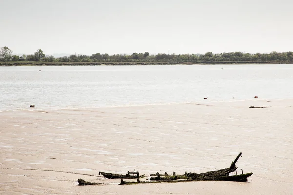 Sumpfland Entlang Des Flusses Maldon Essex England — Stockfoto