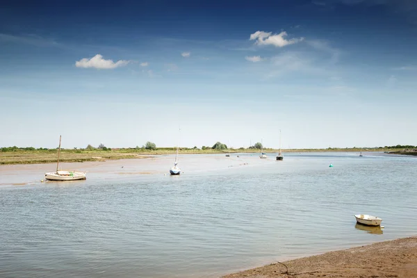 Bagna Wzdłuż Rzeki Anglii Maldon Essex — Zdjęcie stockowe