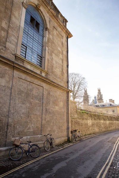 Dettaglio Stradale Costruzione Architettura Intorno Centro Della Città Oxford Inghilterra — Foto Stock