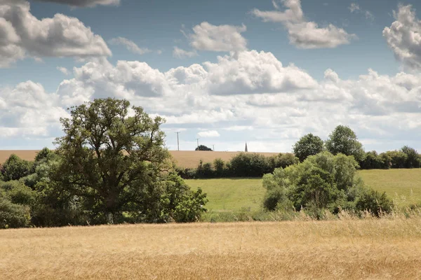 Obraz Krajobrazu Wykonanego Okrągłym Spacerze Adderbury Wiosce Oxfordshire Adderbury Południe — Zdjęcie stockowe