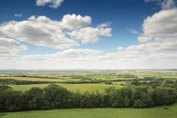 Landschapsbeeld Vanaf Het Uitkijkpunt Burton Dassett Hills Country Park Warwickshire — Stockfoto