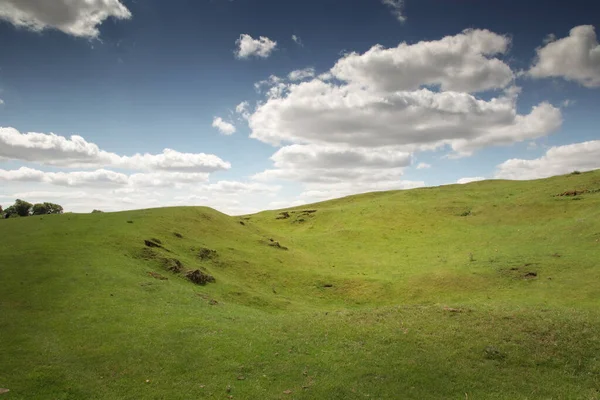 manzara görüntüsü Warwickshire İngiltere 'deki Burton Dassett Hills kır parkından 