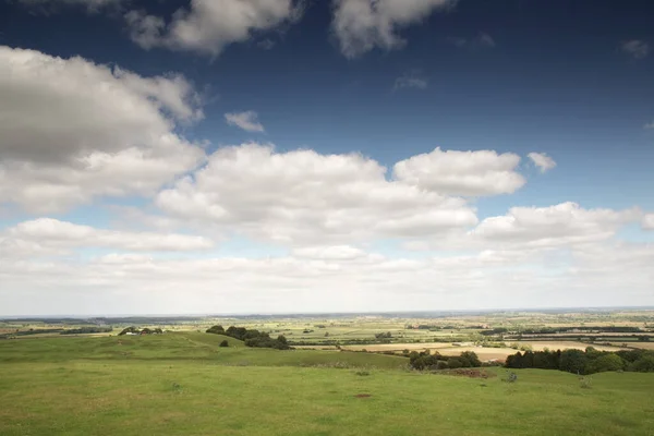 Manzara Görüntüsü Warwickshire Ngiltere Deki Burton Dassett Hills Kır Parkından — Stok fotoğraf