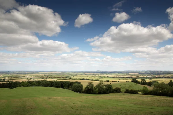 Landschapsbeeld Vanaf Het Uitkijkpunt Burton Dassett Hills Country Park Warwickshire — Stockfoto