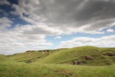 manzara görüntüsü Warwickshire İngiltere 'deki Burton Dassett Hills kır parkından 