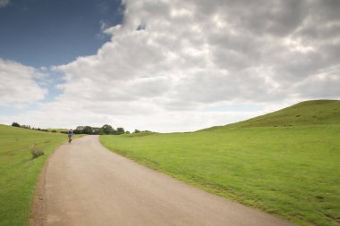 manzara görüntüsü Warwickshire İngiltere 'deki Burton Dassett Hills kır parkından 