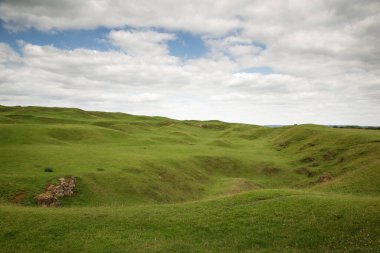 manzara görüntüsü Warwickshire İngiltere 'deki Burton Dassett Hills kır parkından 