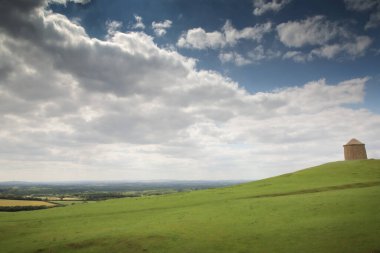 manzara görüntüsü Warwickshire İngiltere 'deki Burton Dassett Hills kır parkından 