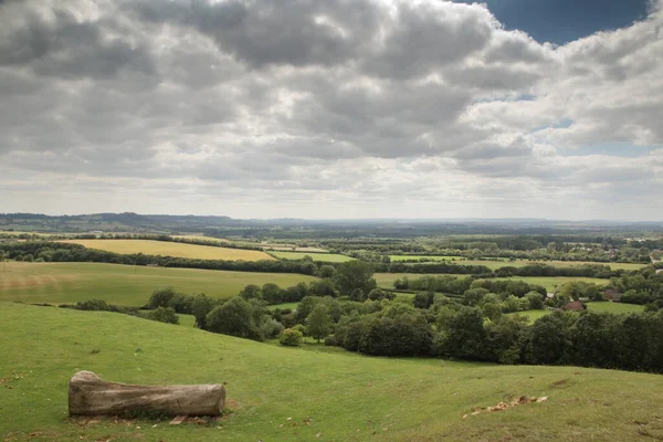 Landschapsbeeld Vanaf Het Uitkijkpunt Burton Dassett Hills Country Park Warwickshire — Stockfoto