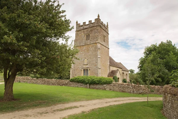 Landschaftsbild Der Saint Philips Church Einer Kleinen Kirche Little Rollright — Stockfoto