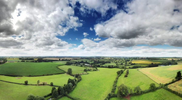 Panoramiczny Widok Lotu Ptaka Wieś Oxfordshire Anglii — Zdjęcie stockowe