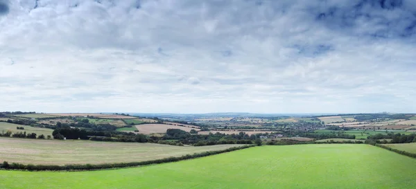 Ngiltere Nin Oxfordshire Kırsalındaki Panoramik Tarım Arazisi Manzarası — Stok fotoğraf