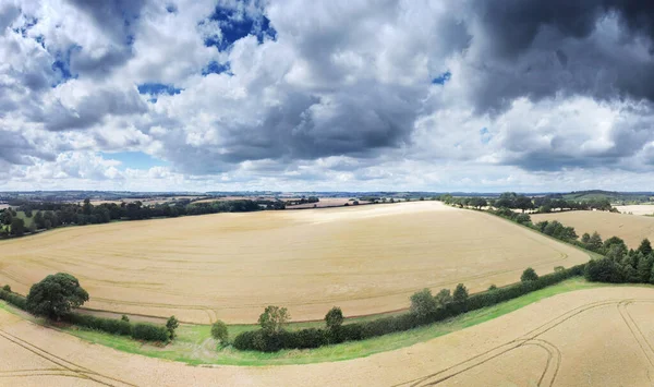 Panoramiczny Widok Lotu Ptaka Wieś Oxfordshire Anglii — Zdjęcie stockowe