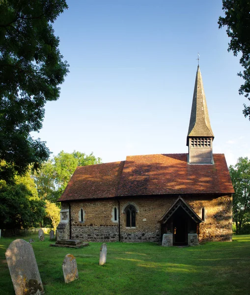 Malý Vesnický Kostel Všech Svatých Kostel Ulting Essex — Stock fotografie