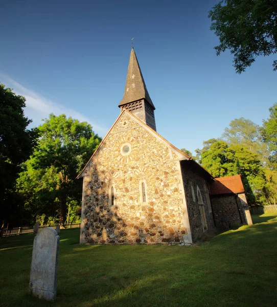 small village church of All Saints Church in Ulting essex