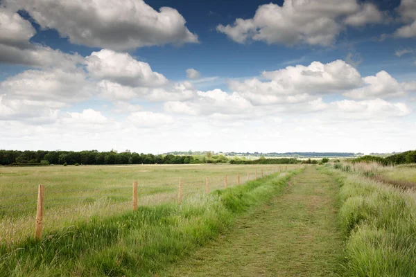 Landscape Image Public Footpath Countryside Town South Woodham Ferrers England — Stock Photo, Image