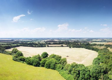 Essex İngiltere 'sinin kırsal kesimindeki hava manzarası.