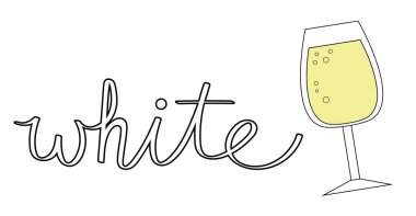 Bir bardak beyaz şarap