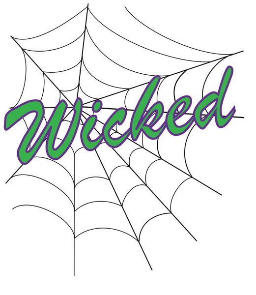 Wicked Happy Halloween Web — Stockvector