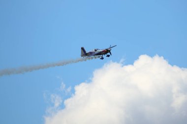 BUDAPEST, HUNGARY - 23 Haziran 2018: Macaristan 'ın başkenti Budapeşte' de düzenlenen Red Bull Dünya Yarış Şampiyonası