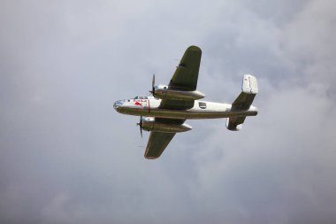 BUDAPEST, HUNGARY - 24 Haziran 2018: Bir B-25J 
