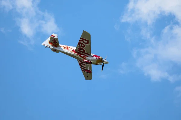 2012 Budapest Hungary June 2018 Light Sport Aircraft Fly Danube — 스톡 사진