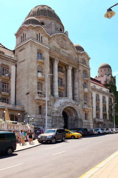 Budapest Hungary June 2018 View Danubius Hotel Gellert Landmark Art — стоковое фото