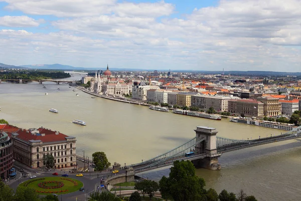 Letecký Pohled Budapešť Maďarsko Nádherný Budapešť Pohled Shora — Stock fotografie