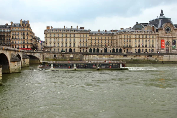 París Francia Febrero 2019 Vista Del Museo Orsay Desde Río — Foto de Stock