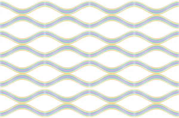 ベクトル カラフルな波線 — ストックベクタ