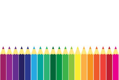 Renkli kalemler vektör arka plan