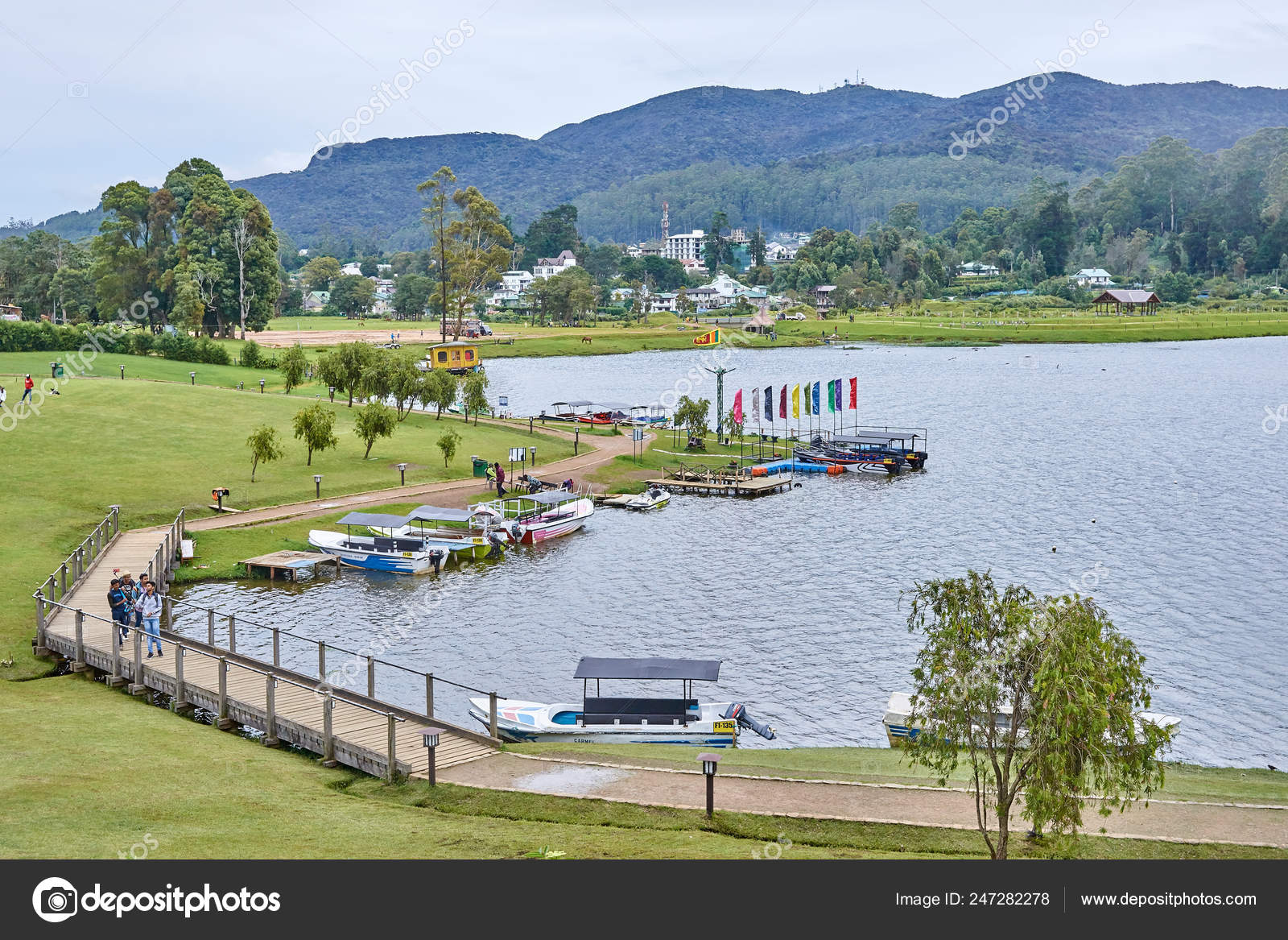 Nuwara Eliya Sri Lanka December 2018 Resort Lake Old Town